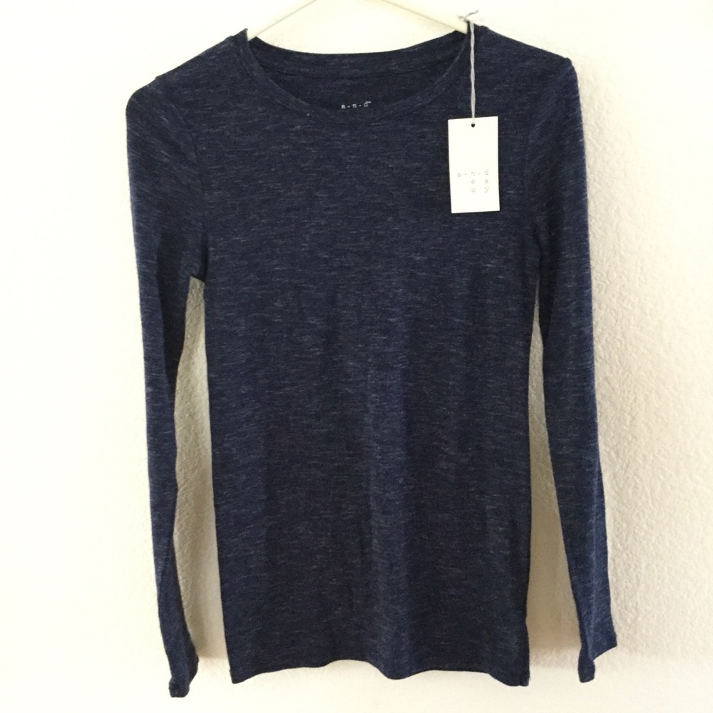 Andeawy basic dark blue long sleeve (S)